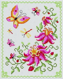 Бабочки - схемы вышивки крестом | Вышитые крестиком цветы, Стежки для вышивки, Модели стежков